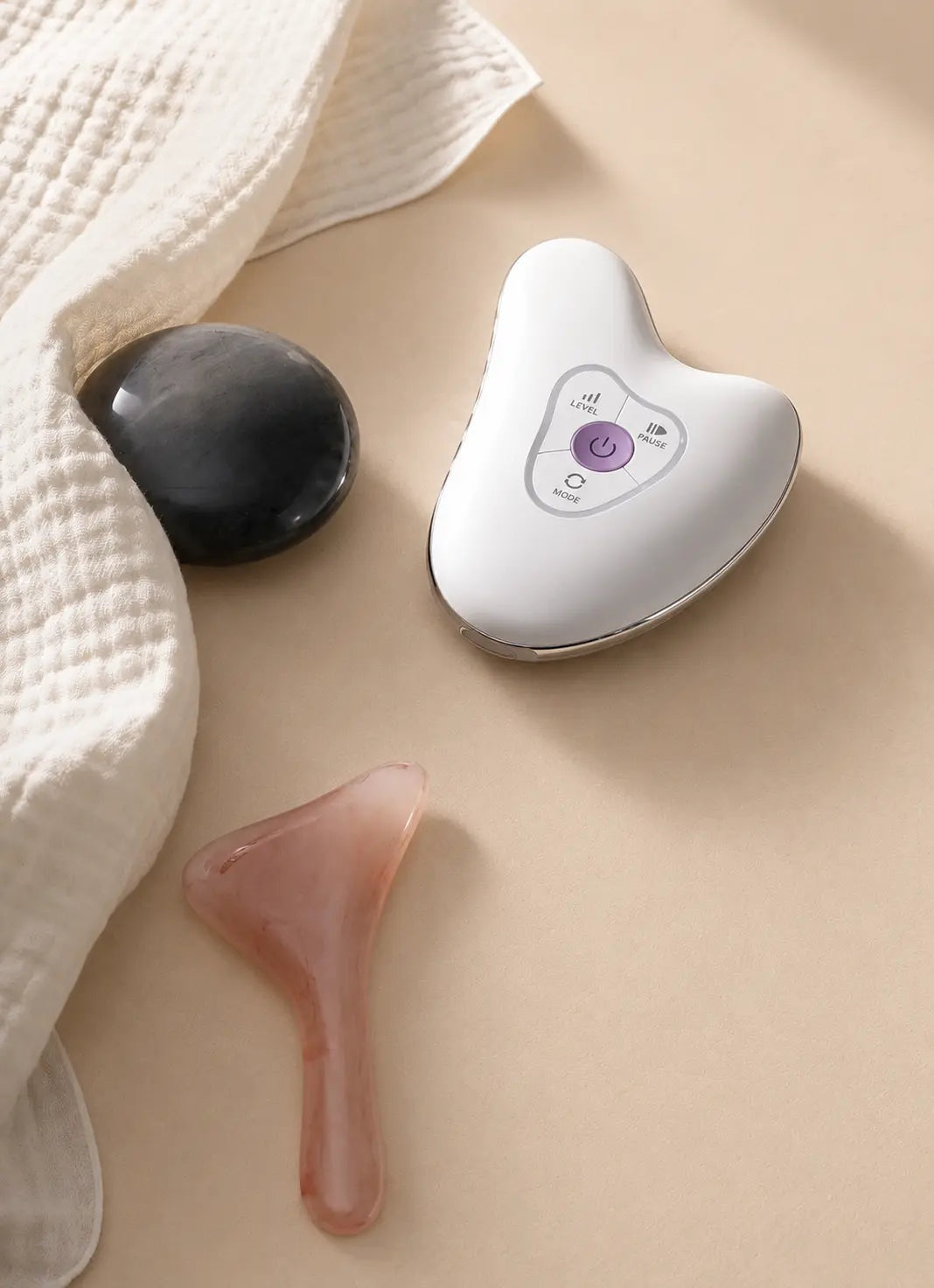 Centellian24 Madeca Prime Ritual White Pearl 4-in-1 High-Frequency Galvanic Gua Sha Massager